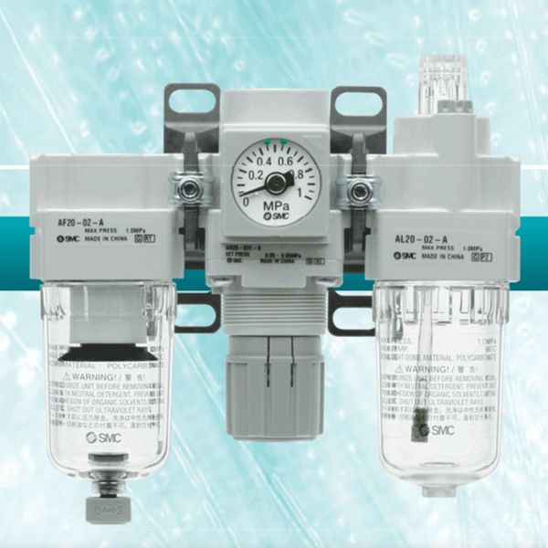 فیلتر رگلاتور پنوماتیک سایز 1/4 اینچ SMC