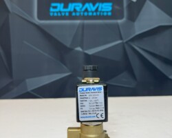شیر برقی پیستونی دوراویس برنجی بخار 1/2 اینچ _ C