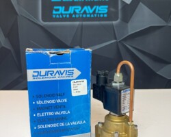 شیر برقی پیستونی دوراویس برنجی 3/4normal open اینچ _ A