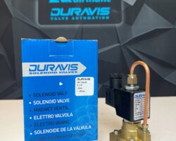 شیر برقی پیستونی دوراویس برنجی 1/2normal open اینچ _ A